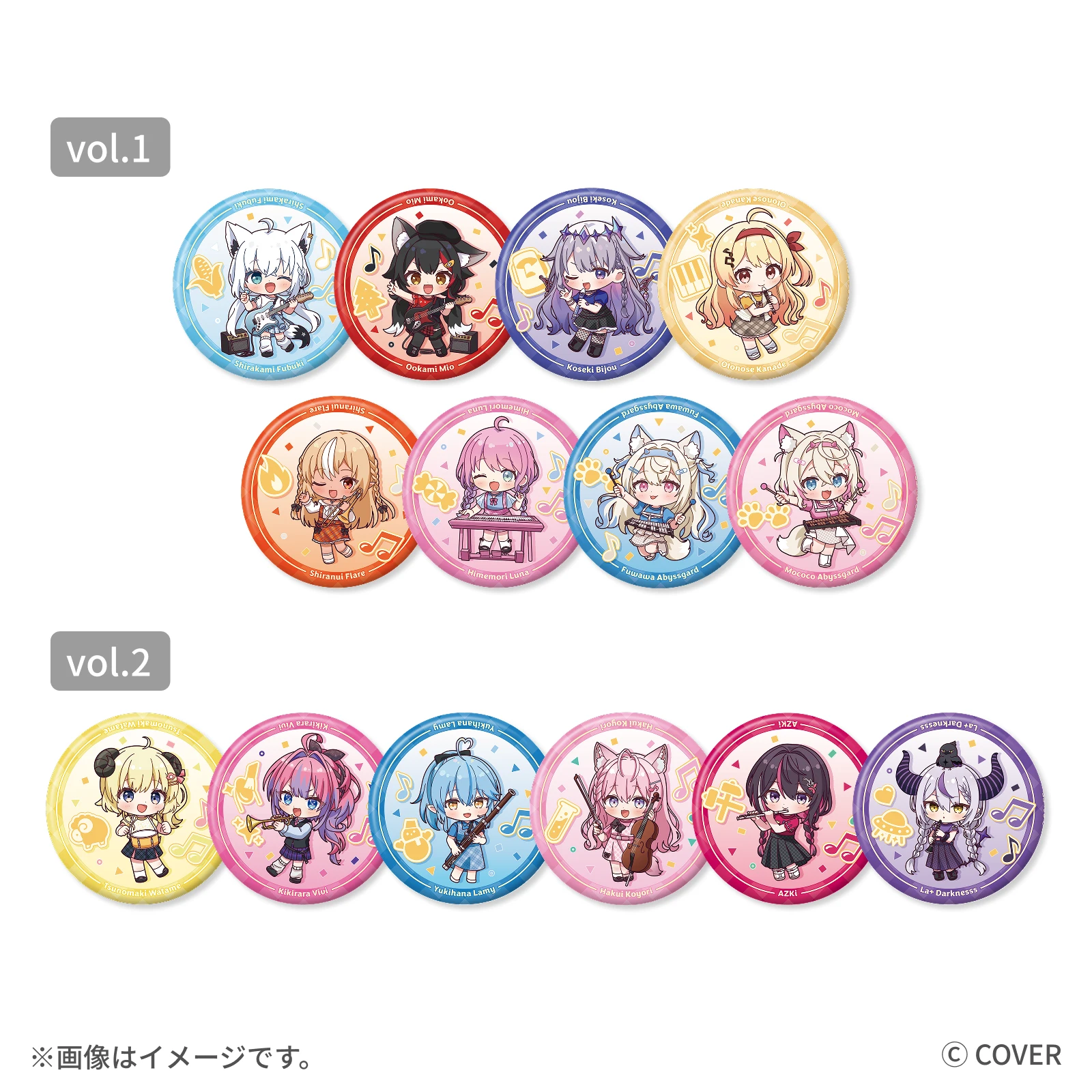 缶バッジ デフォルメver.