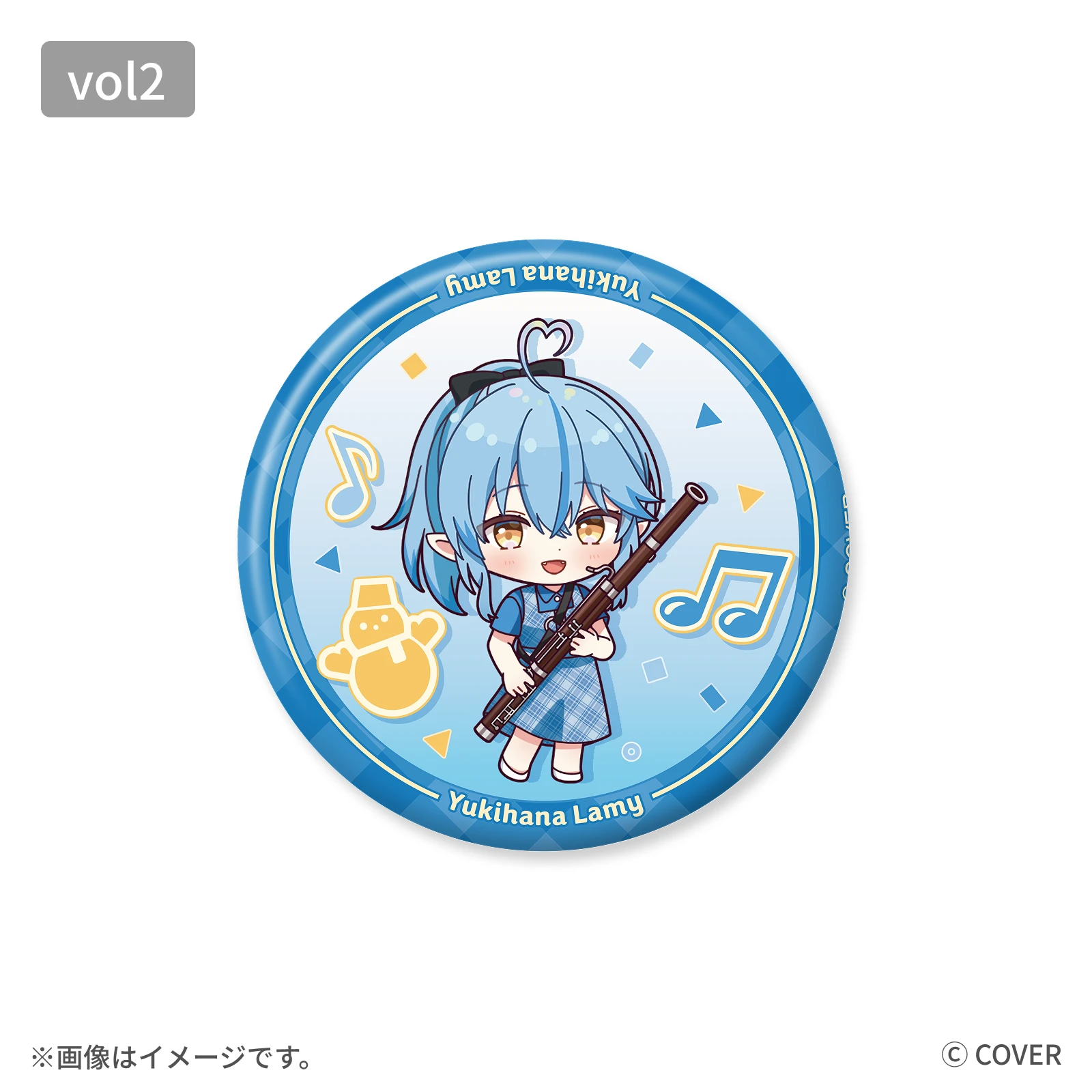 雪花ラミィ 缶バッジ デフォルメver.