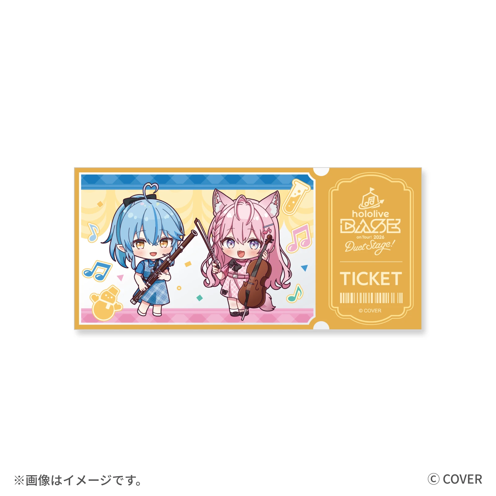 雪花ラミィ 博衣こより チケット風クリアカード