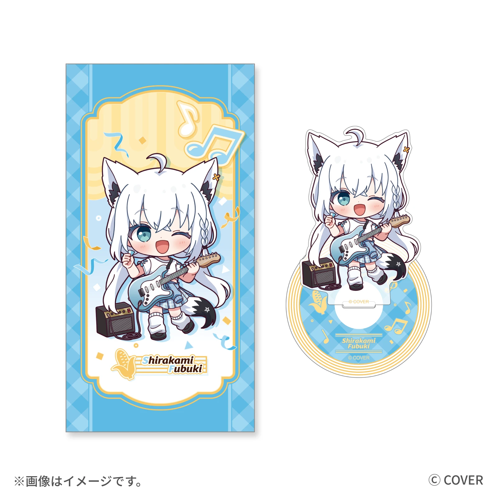 白上フブキ CD風アクリルスタンド