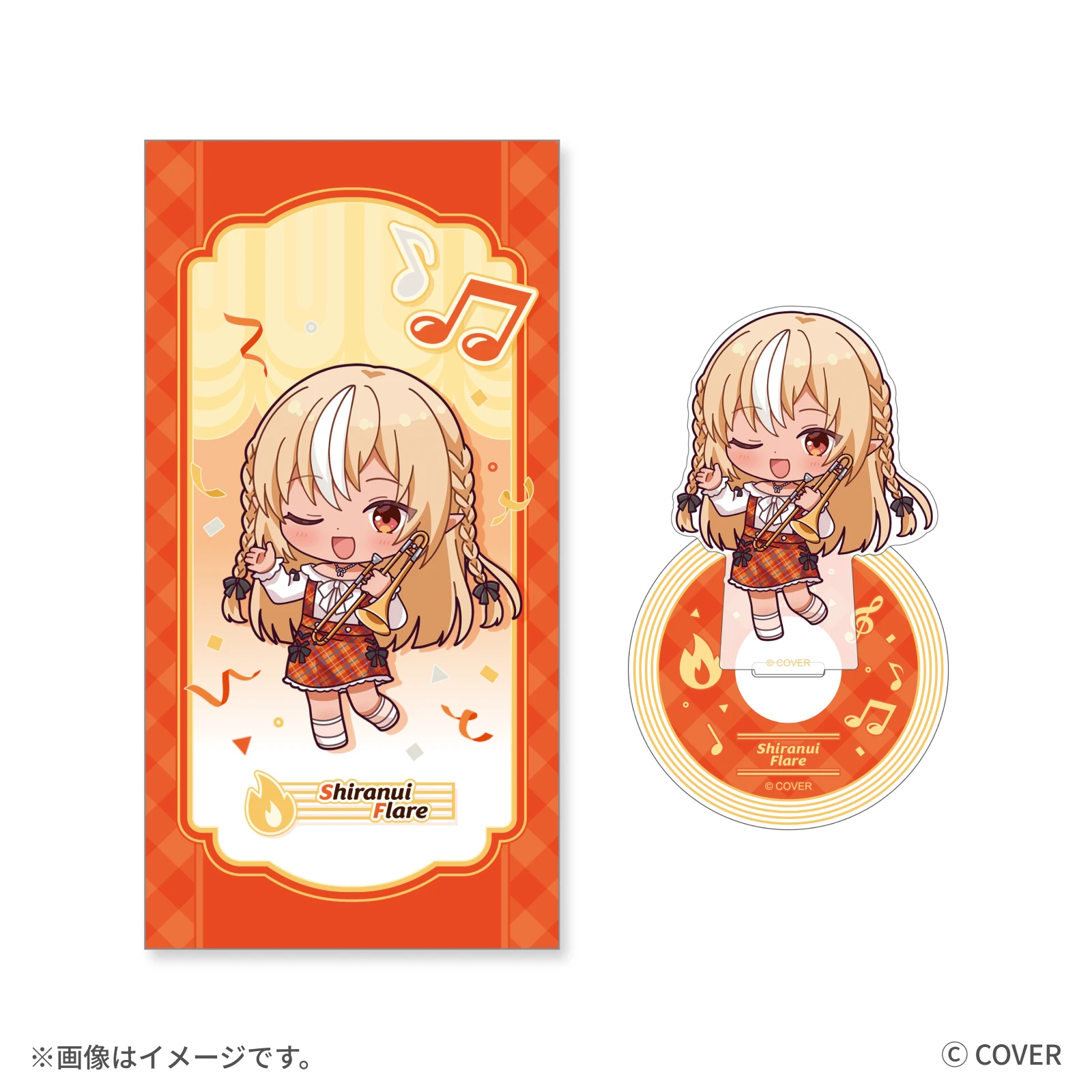 不知火フレア CD風アクリルスタンド