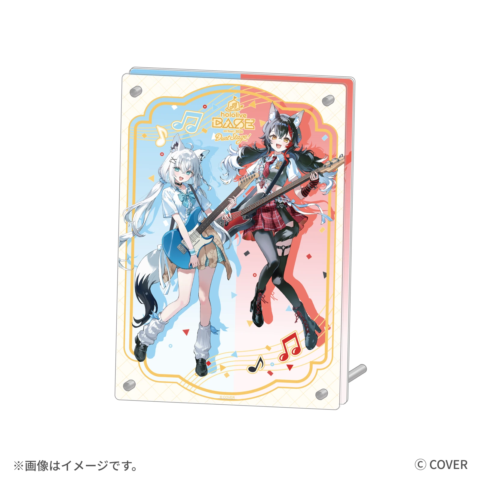 白上フブキ 大神ミオ 2層アクリルパネル