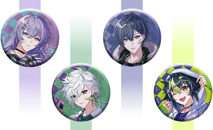 Dytica×iCouleur 缶バッジ